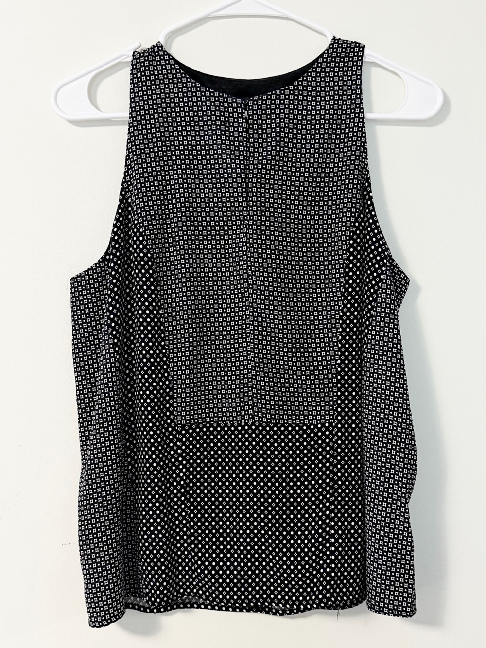 Rag & Bone Giles Mixed-Print Silk top with keyhole front size M